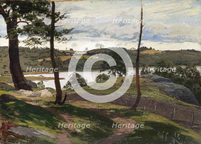 Landscape in August, 1877. Creator: Fanny Churberg.