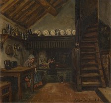 Kitchen, 1865-1870. Creator: Henri Jean Augustin de Braekeleer.