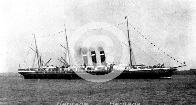 The Spanish-American War: the steam-ship "New York," acquired by the American Government, 1898. Creators: Unknown, Gregory.