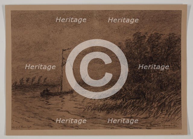 On the Vecht, between 1860 and 1924. Creator: Carel Nicolaas Storm.