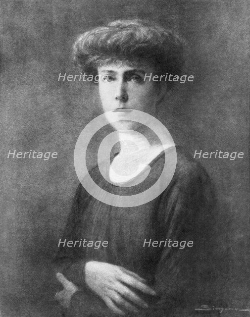 Elisabeth, Queen Consort of Albert I of Belgium (1926).Artist: J Simont