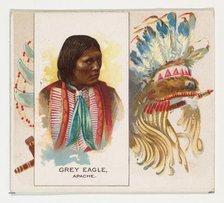 Grey Eagle, Apache, from the American Indian Chiefs series (N36) for Allen & Ginter Cigare..., 1888. Creator: Allen & Ginter.