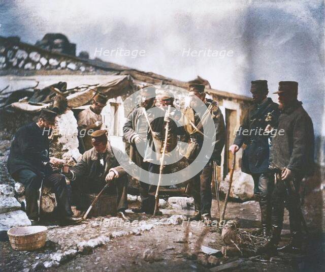 Lieutenant Colonel Shadforth and Officers of the 57th, 1855. Creator: Roger Fenton.