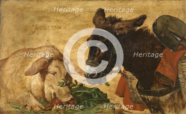 Greedy and Lazy, Moderate and Industrious, c1850-1890. Creator: Charles Verlat.