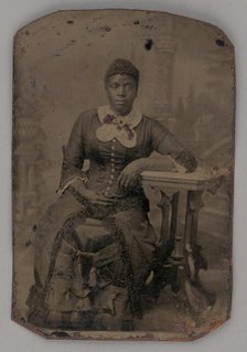 Untitled (Portrait of a Seated Woman), 1880. Creator: Unknown.