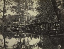 Military Bridge, Across the Chickahominy, Virginia, 1862. Creator: David B. Woodbury (American, 1866).
