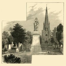'Dr. Watts' Monument, Abney Park Cemetery', c1876. Creator: Unknown.