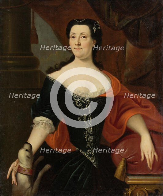 Portrait of Sophia Magdalena von Holzhausen, née von Günderrode, c1700-1725. Creators: Franz Lippold, Workshop of Franz Lippold.