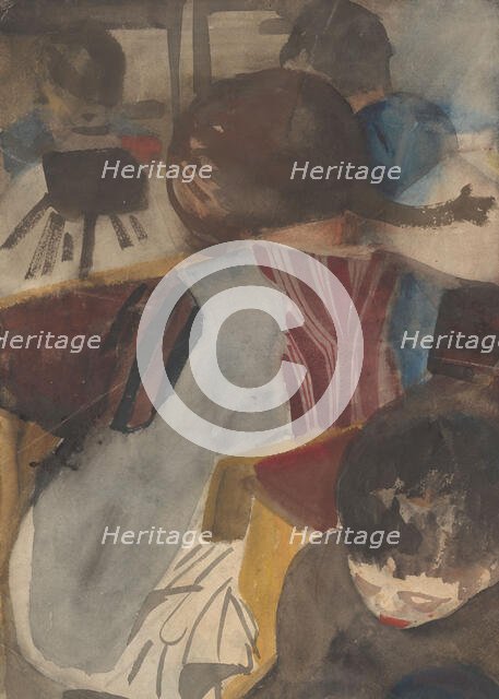 Schoolchildren in the classroom, 1874-1945. Creator: Carel Adolph Lion Cachet.