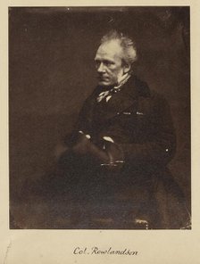 Colonel Rowlandson, about 1858. Creator: Unknown.