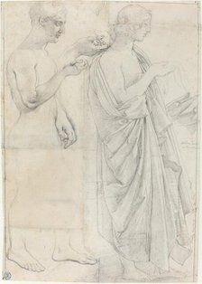 Two Studies of Virgil, c. 1812 and c. 1825. Creator: Jean-Auguste-Dominique Ingres.