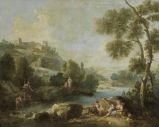 Landscape with Figures, 1730-1770. Creator: Giuseppe Zais.