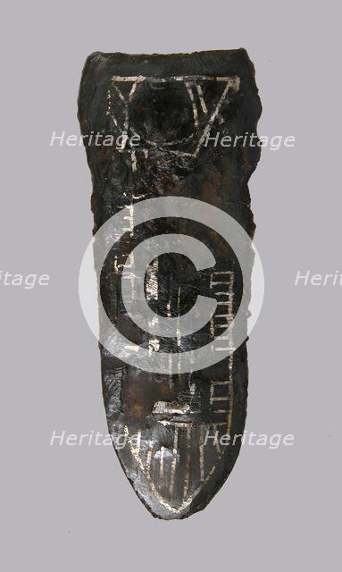 Belt Strap End, Frankish or Burgundian, 4th-7th century. Creator: Unknown.