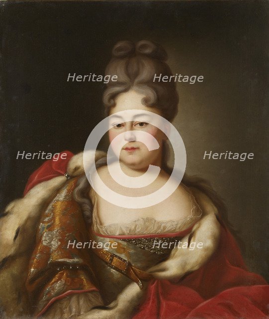 Portrait of Grand Duchess Natalya Alexeevna of Russia (1673-1716), sister of tsar Peter the Great.