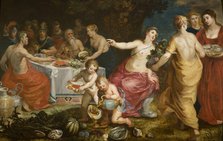 The Feast of Achelous, 1610-1615. Creator: Balen, Hendrik I, van (1575-1632).