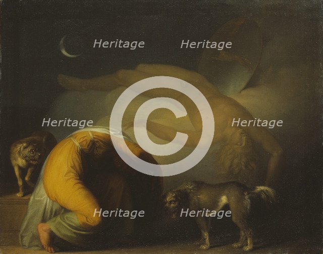 The Spirit of Culmin Appears to his Mother. From the Songs of Ossian, ca 1794.