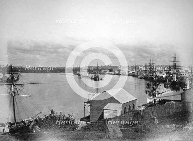 Brisbane River, south-east Queensland, Australia, 1870-1880. Artist: Unknown