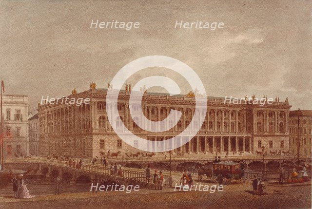 The Berlin Stock Exchange at the Burgstrasse, End 1860s-Early 1870s. Artist: Anonymous  