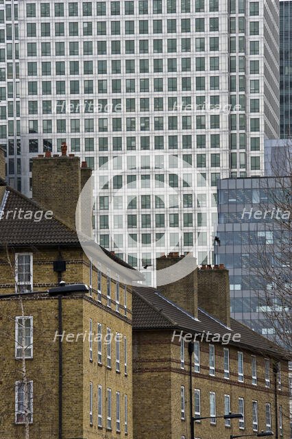 Canary Wharf, Tower Hamlets, London, 2007. Creator: Derek Kendall.