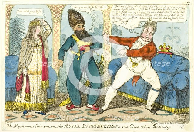 The Mysterious Fair One, published May, 1819. Creator: Isaac Robert Cruikshank.