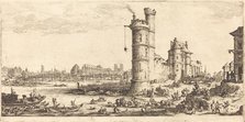 View of the Pont Neuf, 1629. Creator: Jacques Callot.