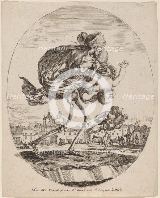 Death Carrying a Child to the Right, probably 1648. Creator: Stefano della Bella.