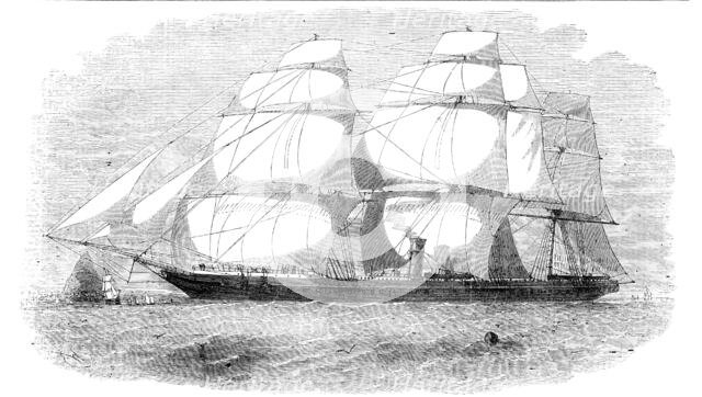 The Peninsular and Oriental Navigation Company's New Steam-ship "Pera", 1856.  Creator: Edwin Weedon.