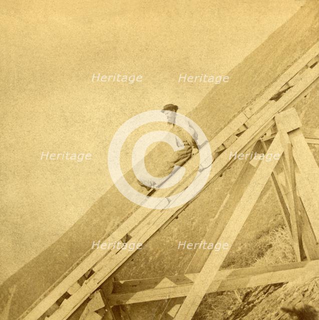 'Coasting, Mt. Washington Railway', c1900. Creator: Kilburn Brothers.