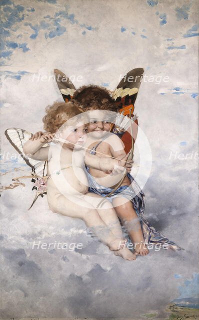 Cupids, 1881. Creator: Kronberg, Julius (1850-1921).