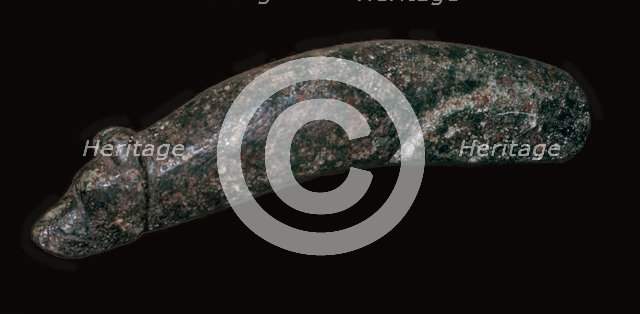 Neolithic bear-headed stone club. Artist: Unknown