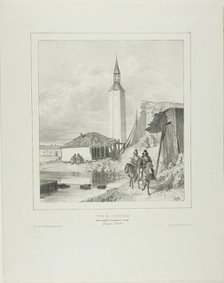 Turn by the Belltower, Framework Pending the Turkish Occupation, 1839. Creator: Auguste Raffet.