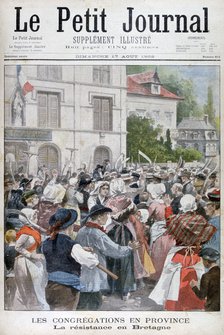 Protest in Brittany, 1902. Artist: Unknown