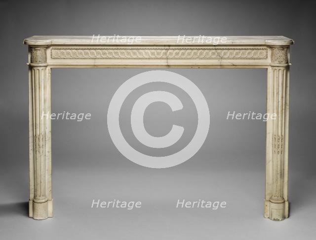 Mantel and Hearth , c. 1770-1790. Creator: Unknown.