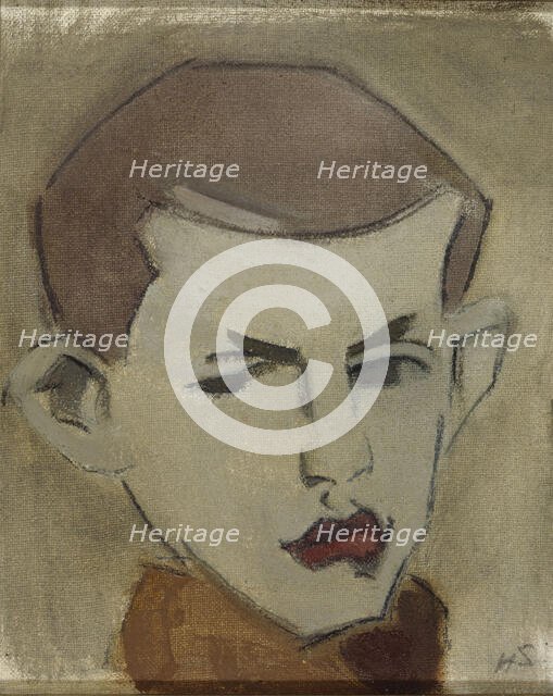 The Woodcutter, head study, 1943. Creator: Helene Schjerfbeck.