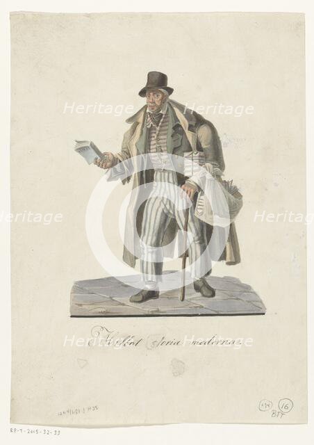 Traveling bookseller, 1800-1899. Creator: Anon.