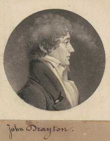 William Drayton, 1809. Creator: Charles Balthazar Julien Févret de Saint-Mémin.