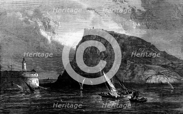 The Civil War in Spain: Fortress of Montjuich, Barcelona, 1873. Creator: Unknown.