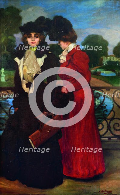 Parisians (In Saint-Cloud), 1900. Creator: Zuloaga y Zabaleto, Ignacio (1870-1945).