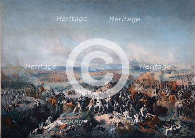 The Battle of Borodino on August 26, 1812, First quarter of 19th cen.. Artist: Hess, Peter von (1792–1871)