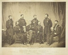 Sherman and His Generals, 1865. Creator: George N. Barnard.
