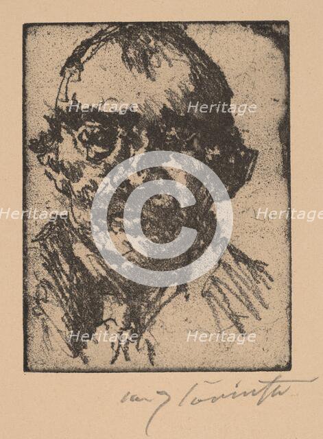 Selbstbildnis (Self-Portrait), 1920-1921. Creator: Lovis Corinth.