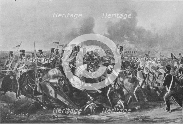 'Charge of the 16th (Queen's Own Lancers) at the Battle of Aliwal, January 28, 1846', 1847 (1909). Creator: John Harris the Younger.