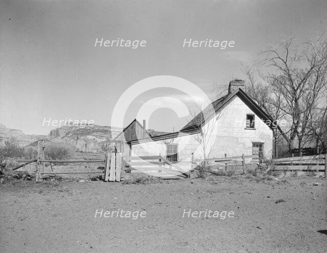 Mormon village home, Escalante, Utah, 1936. Creator: Dorothea Lange.