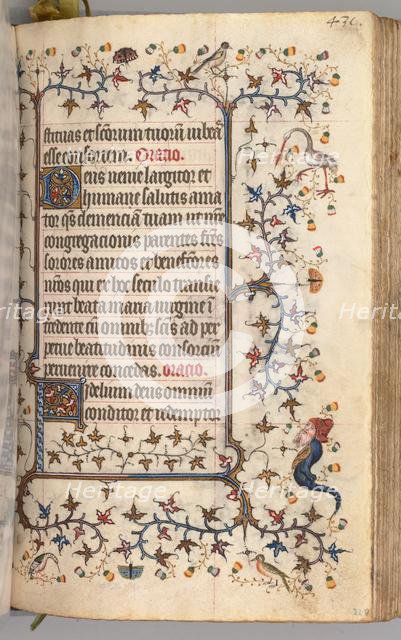 Hours of Charles the Noble, King of Navarre (1361-1425): fol. 210r, Text, c. 1405. Creator: Master of the Brussels Initials and Associates (French).