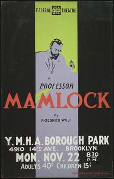 Pofessor Mamlock, New York, [1930s]. Creator: Unknown.