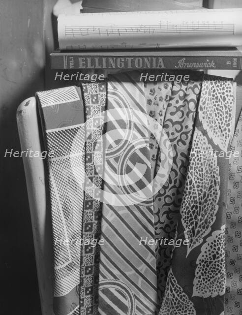 Colorful ties belonging to Duke Ellington, New York, 1943. Creator: Gordon Parks.