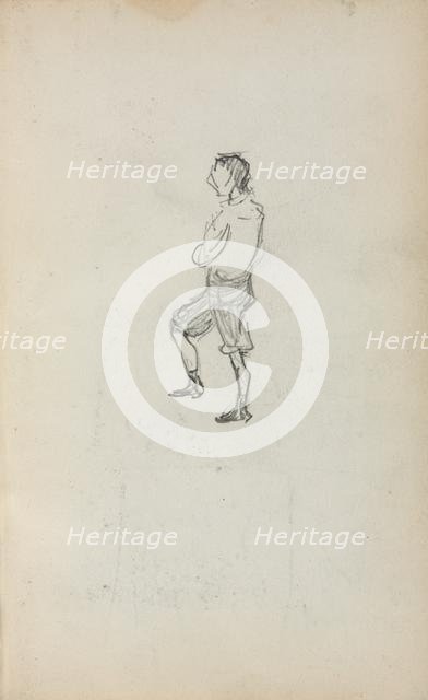 Italian Sketchbook: Standing Boy (page 245), 1898-1899. Creator: Maurice Prendergast (American, 1858-1924).