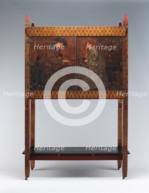 The Backgammon Players, 1861. Creator: Philip Webb.