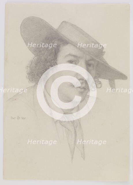 Portrait of Whistler, 1858. Creator: Edward John Poynter.