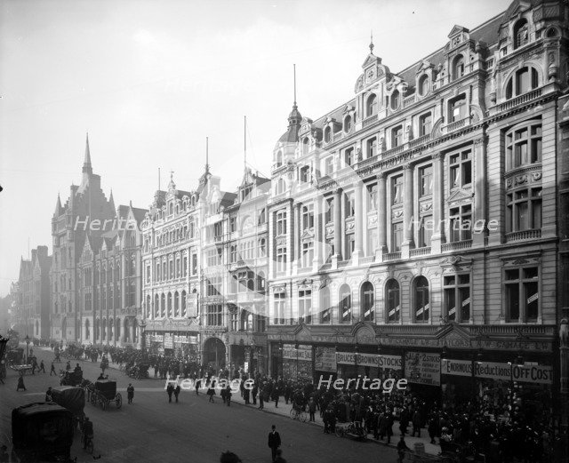 Gamages Department Store and the Prudential Building, Holborn, London, 1907. Artist: Bedford Lemere and Company